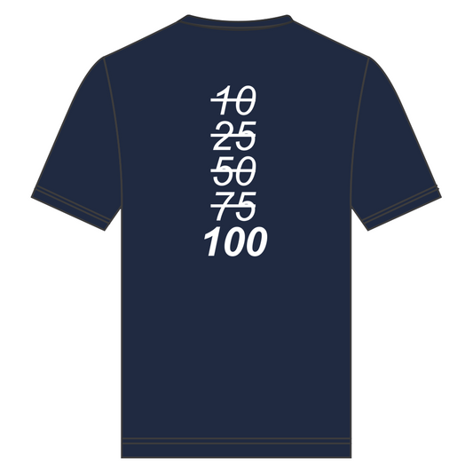 Startnummer jubilæums t-shirt 100