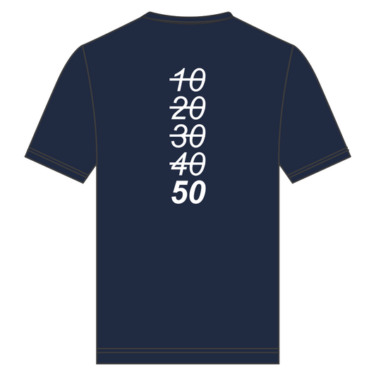 Startnummer jubilæums t-shirt 50
