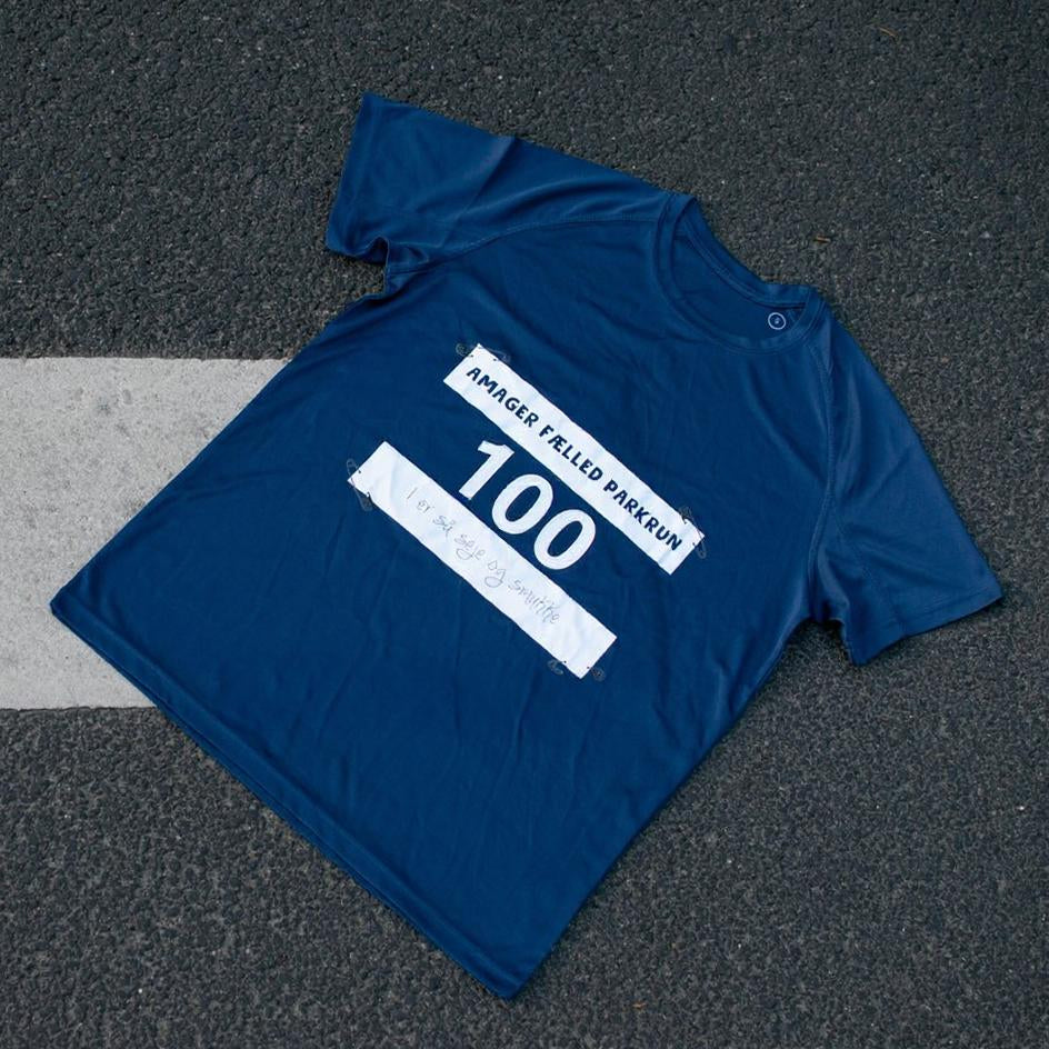Startnummer jubilæums t-shirt 100